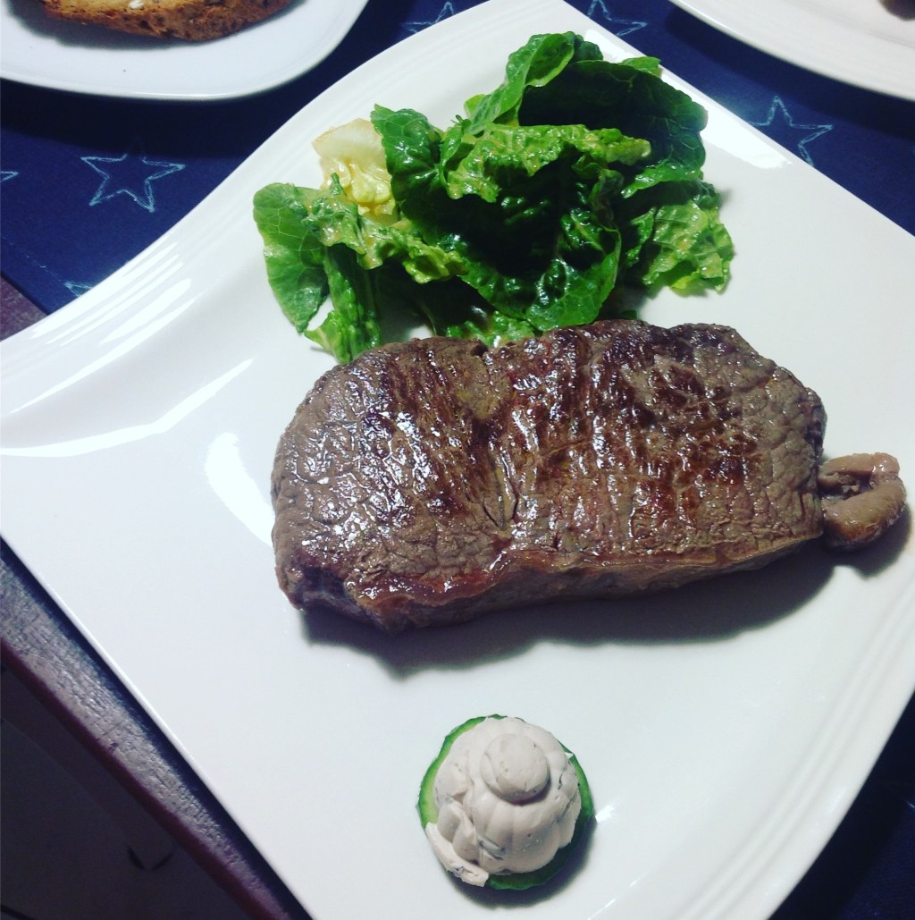 Rumpsteak mit Rotweinbutter