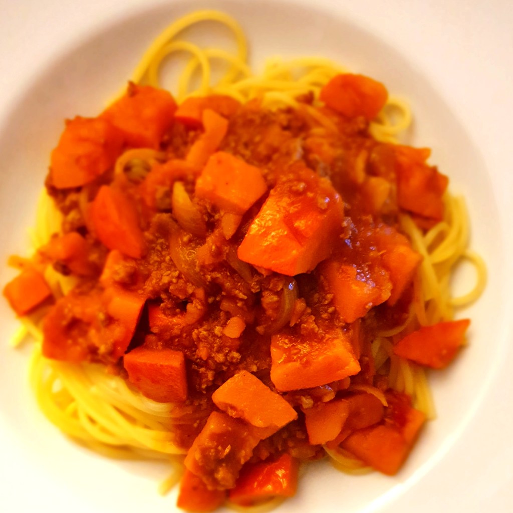 Bratwurst – Kürbis –&nbsp;Bolognese