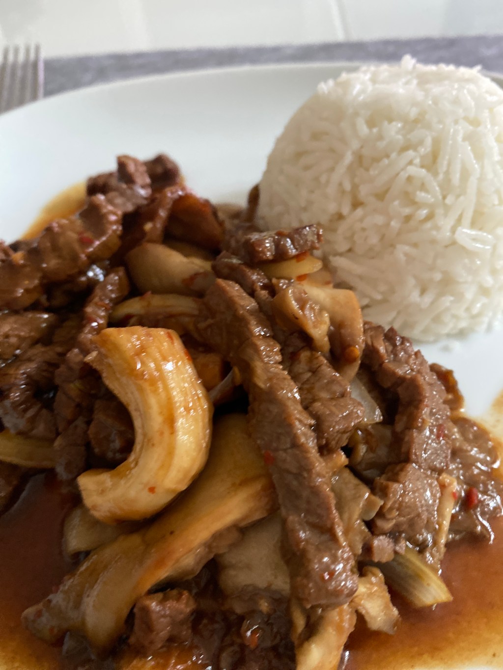 Rindfleisch mit Austernpilzen aus dem&nbsp;Wok