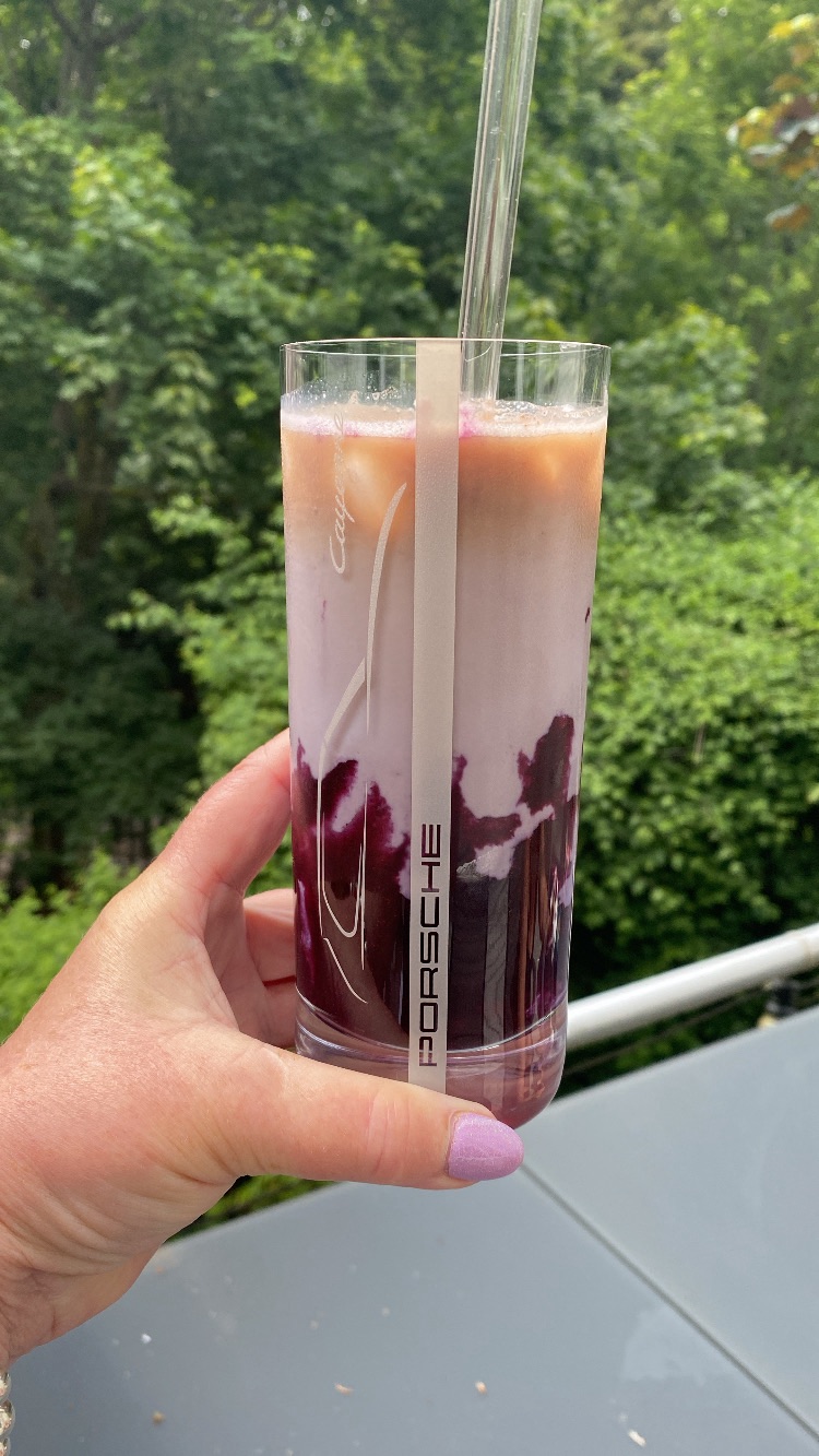 Blueberry Iced Latte