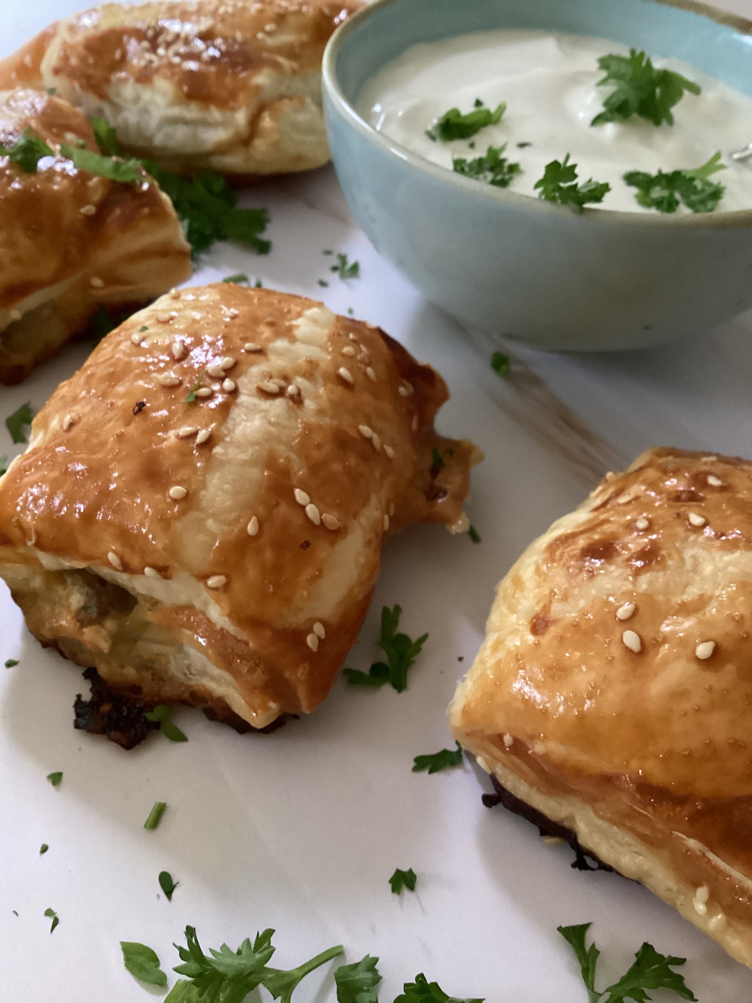 blätterteig mit hackfleisch und feta