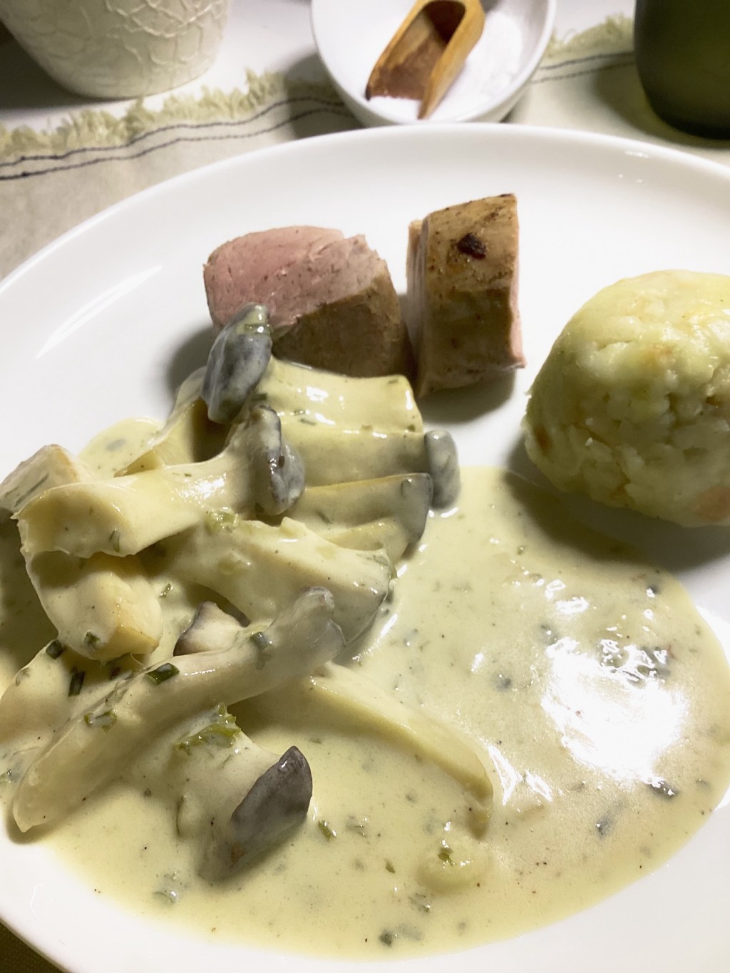 Schweinefilet mit Kräuterseitlingen