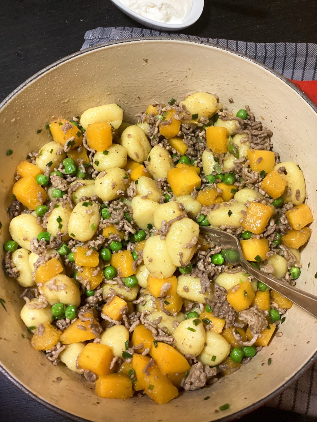 🥘 Gnocchi-Kürbis-Topf mit&nbsp;Hackfleisch