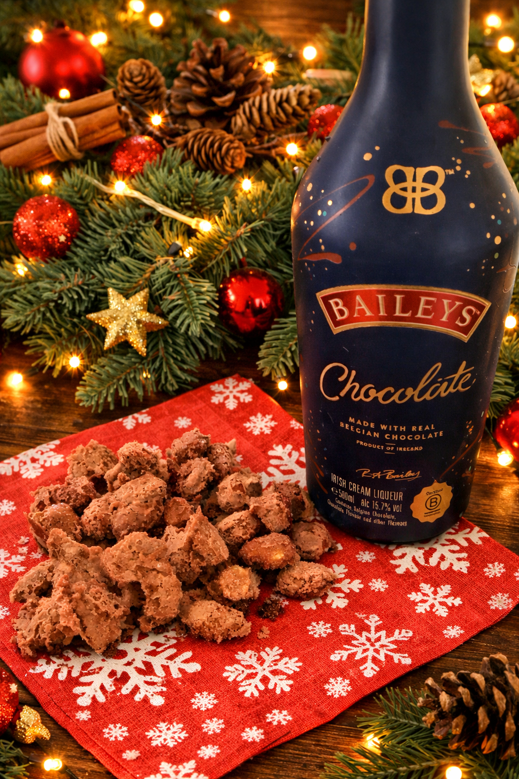 Gebrannte Baileys-Mandeln mit&nbsp;Schokolade